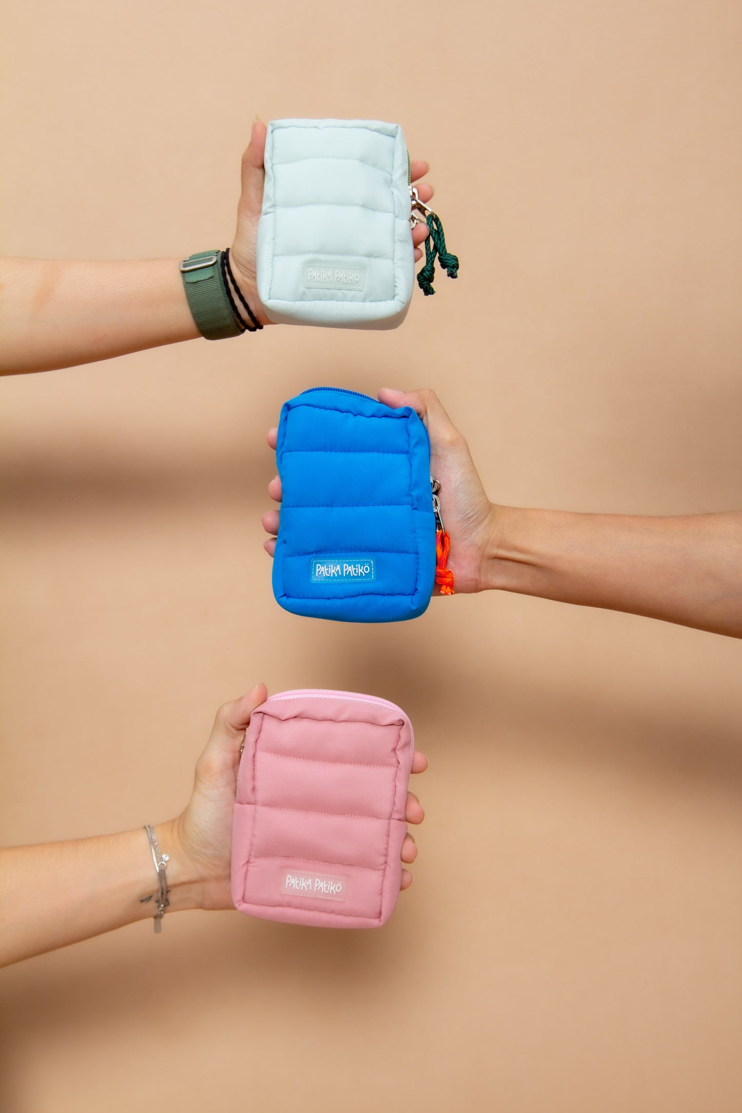 Puffer Card Holder in Confident Cerulean