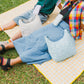 Puffer Messenger Bag in Comforting Beige