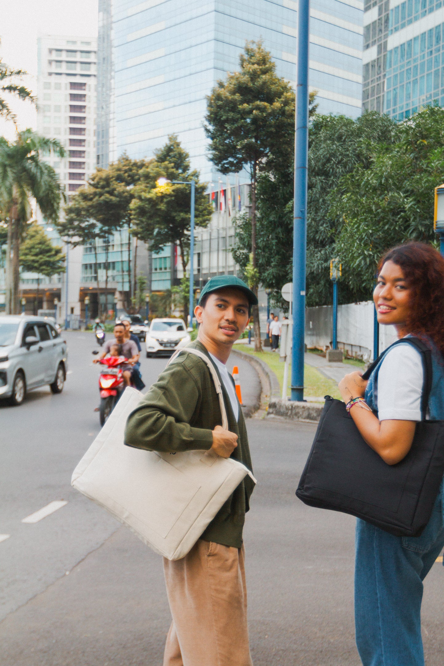 Everyday Multi Tote Bag in Warm White